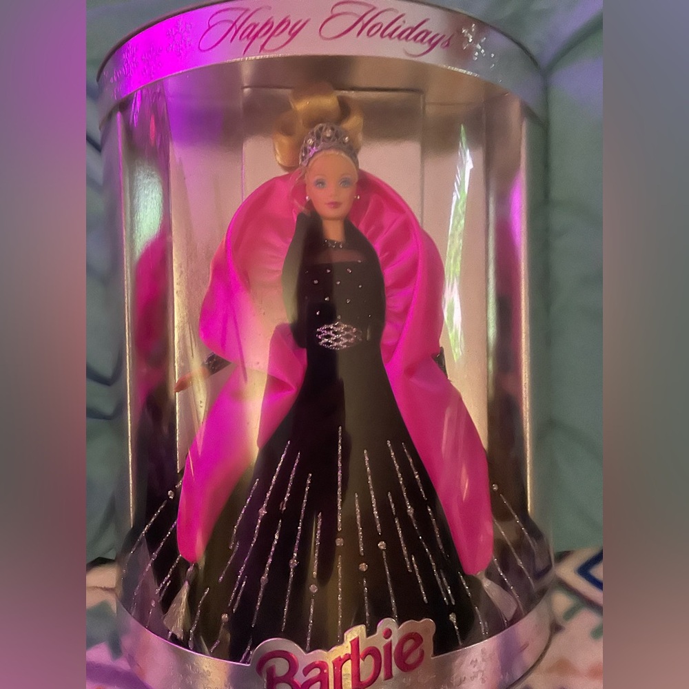 Barbie 1998 Holiday Doll in Black and Pink Ensemble. Please make me an OFFER.